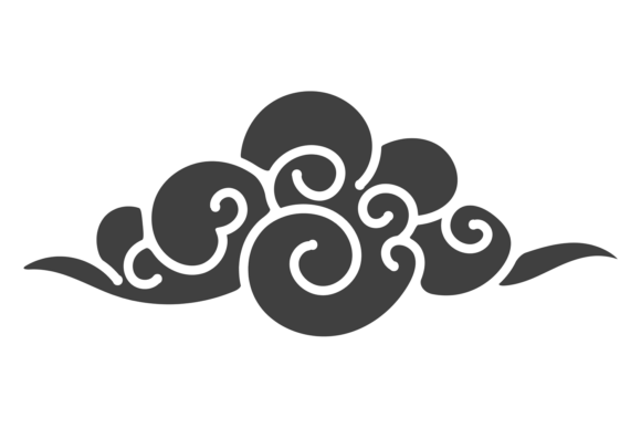 Asian Black Cloud: Bold Chinese Ornament Designs