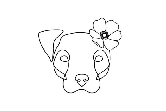 Bringing Charm to Life with a Dog with Flower Decorative Face