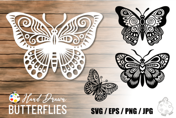 Bringing Spring to Life with Hand-Drawn Butterfly Cutout Elements