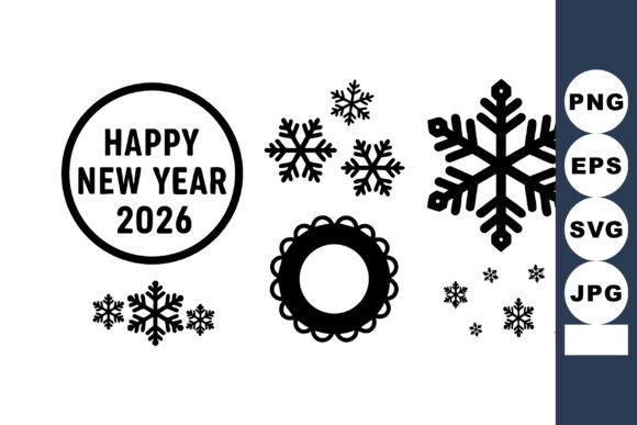 Celebrate 2026 with Decorative Snowflake Designs