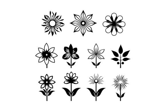 Choosing the Right Decorative Flower Icon Silhouette for Your Design Projects