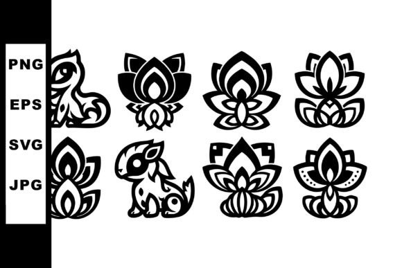 Decorative Indian Floral & Mythic Icons