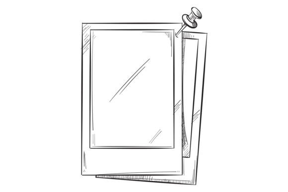 Decorative Photo Border: The Pinned Paper Frame
