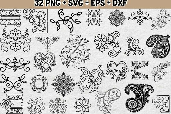 Elegant Floral Cricut SVG PNG Designs