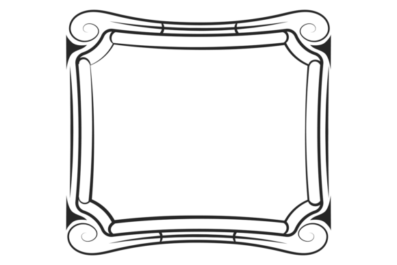 Elevate Designs with a Rectangular Creative Doodle Frame