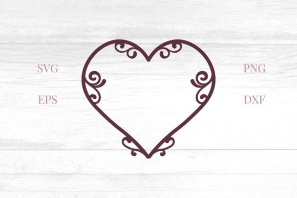 Elevate Designs with Decorative Heart SVG
