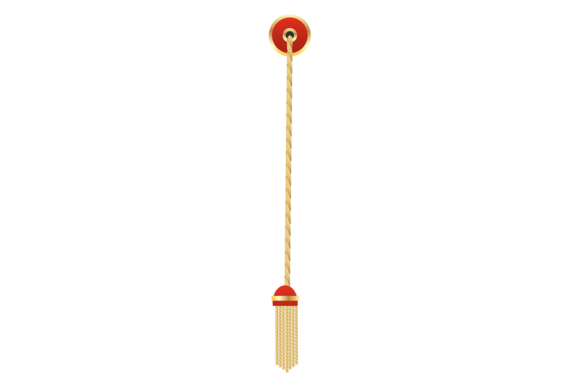 Elevate Designs with Red and Gold Tassels