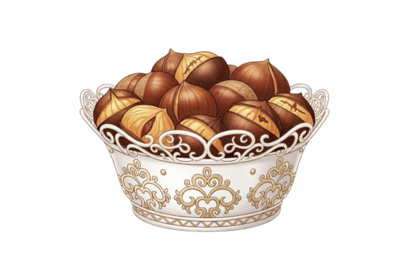 Elevating Autumn Aesthetics: The Art of Chestnuts in a Decorative Bowl and Modern Thanksgiving Design