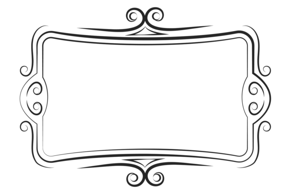 Elevating Design Projects with Elegant Swirly Line Frames