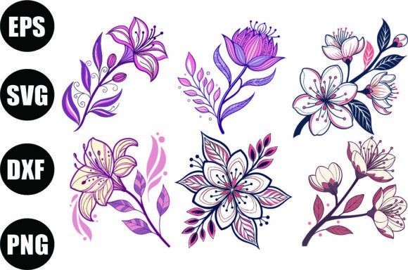 Evaluating Decorative Flower Logo Vector Art for Branding and Merchandise