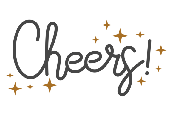 Evaluating the Cheers Word in Decorative Lettering Style for Your Design Projects