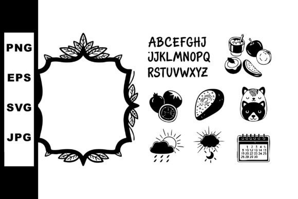 Evaluating the Decorative Frame with Alphabet Letters A for Creative Projects