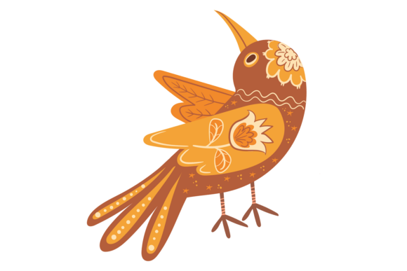 Mastering the Art of the Decorative Bird in Folk Ethnic Style for Your Creative Projects
