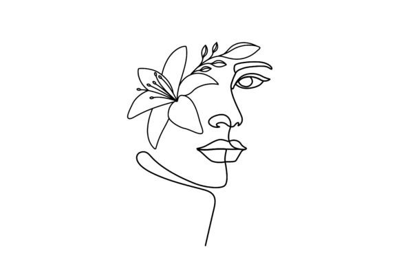 Unlocking Artistic Potential: The Versatility of Woman Face with Decorative Flowers Head Illustrations