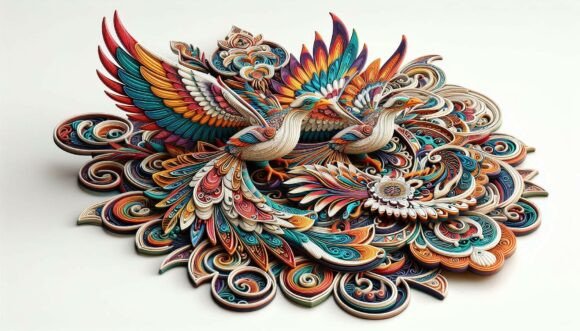 Unlocking Creative Potential with Tribal Decorative Birds Digital Art