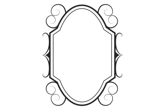 Why the Ornate Oval Frame with Decorative Round Swirls is a Designer's Secret Weapon